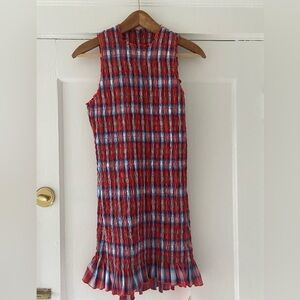 NWT Apres Studio Cosmo Ruched Cotton Dress sz M